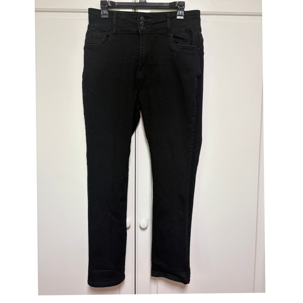 Bamboo Soft Jeans Size 15 Dark‎ Indigo Denim Jeggings High Waist Stretch